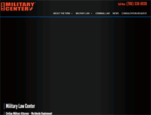 Tablet Screenshot of militarylawcenter.com